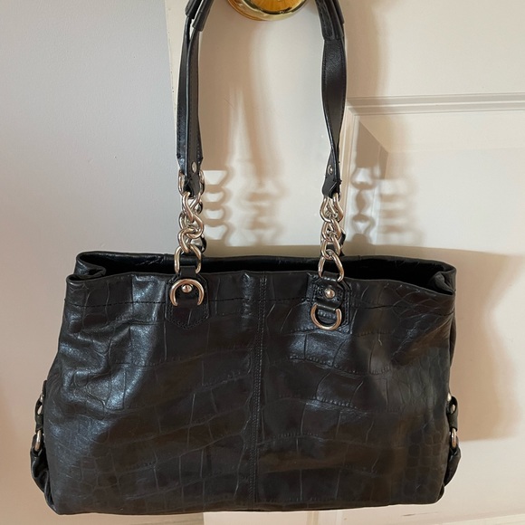 Black Coach Leather Bag - Picture 3 of 6